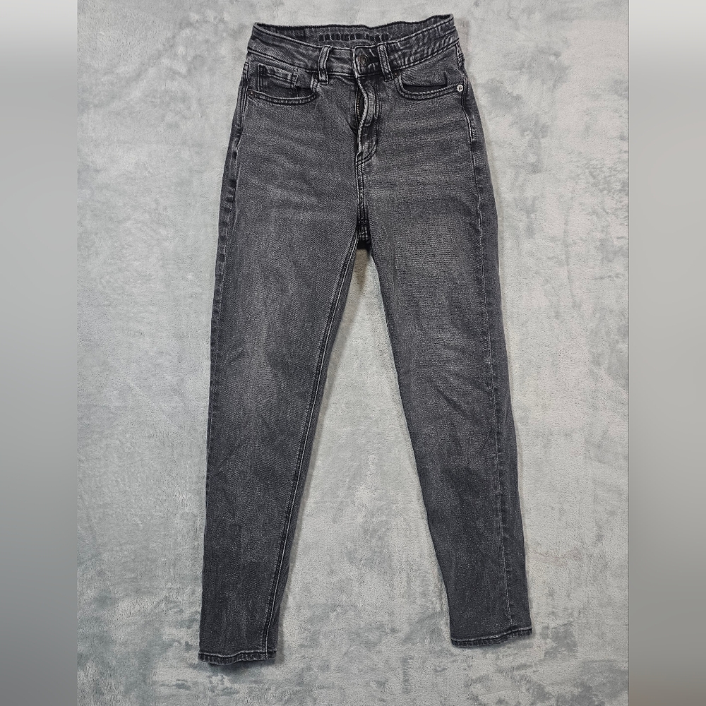 American Eagle Outfitters Charcoal Black Skinny Mom Jeans for Women 00